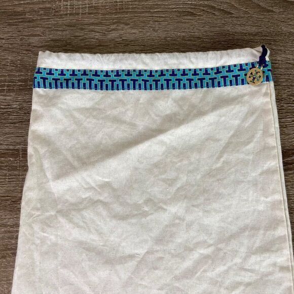 Tory Burch‎ Dust Bag Shoes Handbags Womens Tote Drawstring Protector Charm 12x15 - Picture 3 of 9